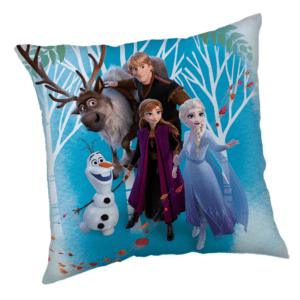 Poduszka dziecięca 40x40 Frozen Kraina lodu family niebieska JF24