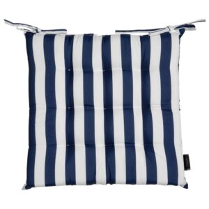 Poduszka siedzisko 40x40x5 Garden granatowa pasy ogrodowa wodoodporna Eurofirany