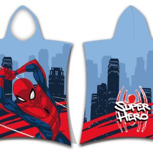 Poncho dla dzieci 50x115 Spider-man Super hero ręcznik z kapturem dziecięce August 23