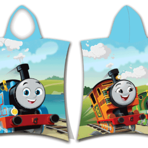 Poncho dla dzieci 50x115 Tomek i Przyjaciele ręcznik z kapturem dziecięce August 23