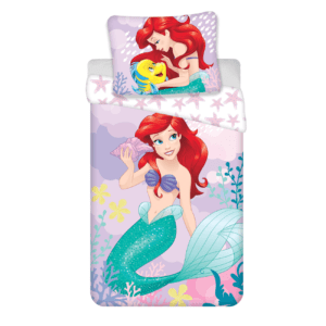 Pościel bawełniana 140x200 Arielka różowa poszewka 70x80