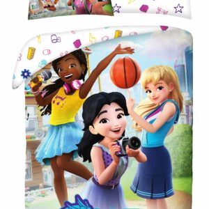 Pościel bawełniana 140x200 Lego Good Vibes poszewka 70x90 Halantex