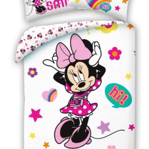 Pościel bawełniana 140x200 Myszka Mini Minnie poszewka 70x90 Kids Halantex