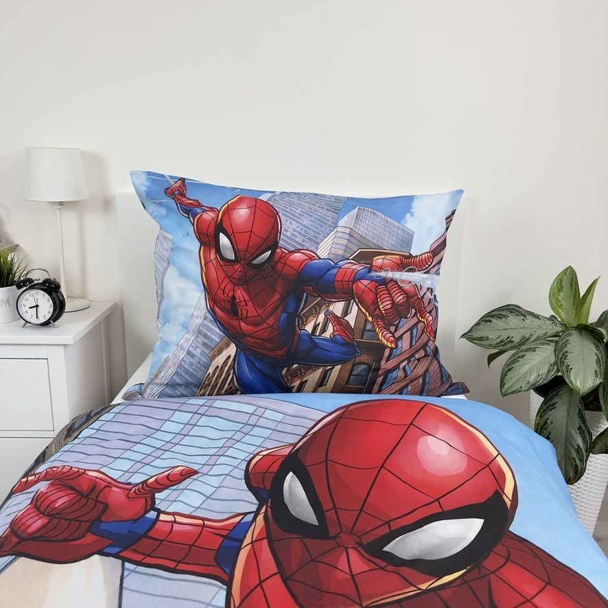 Pościel bawełniana 140x200 Spiderman Człowiek Pająk poszewka 70x90 Kids - obrazek 4