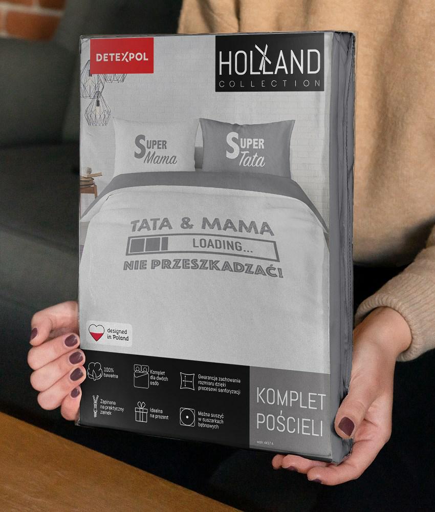 Pościel bawełniana 160x200 tata &mama nie przeszkadzać Holland 35 - obrazek 11