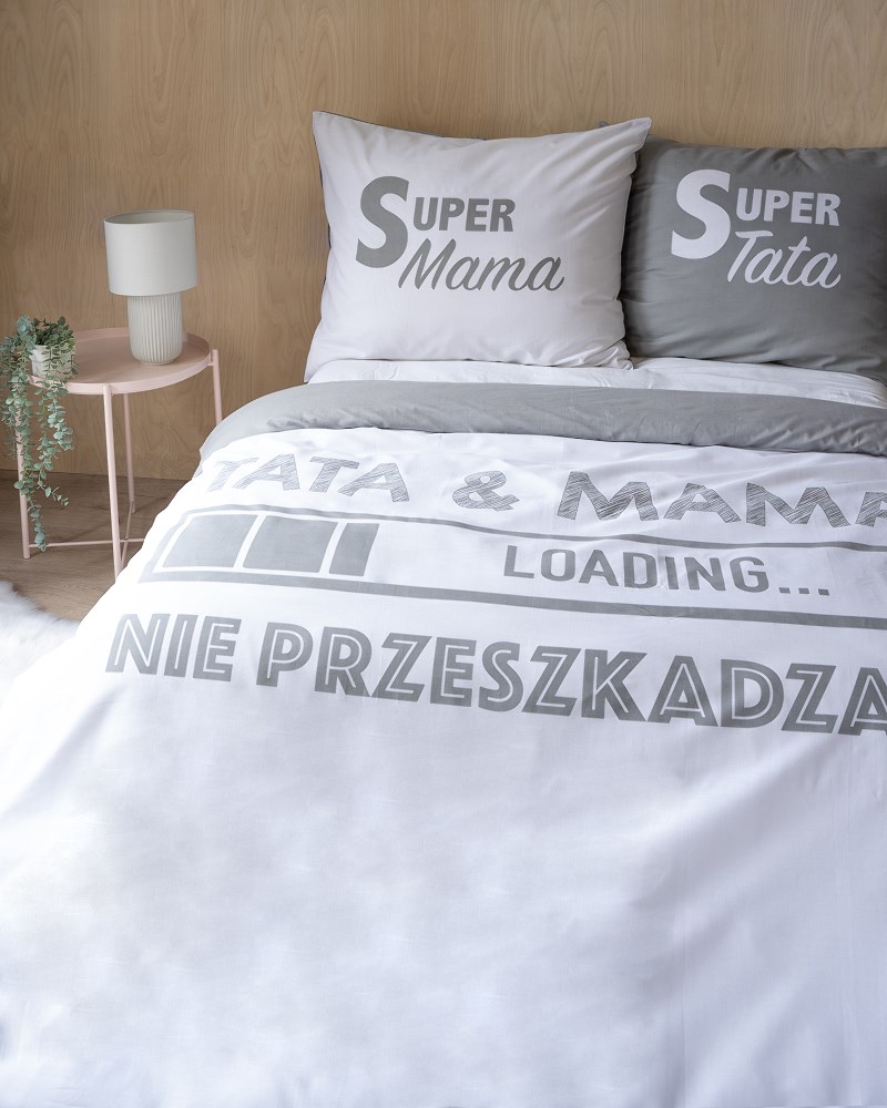 Pościel bawełniana 160x200 tata &mama nie przeszkadzać Holland 35 - obrazek 9