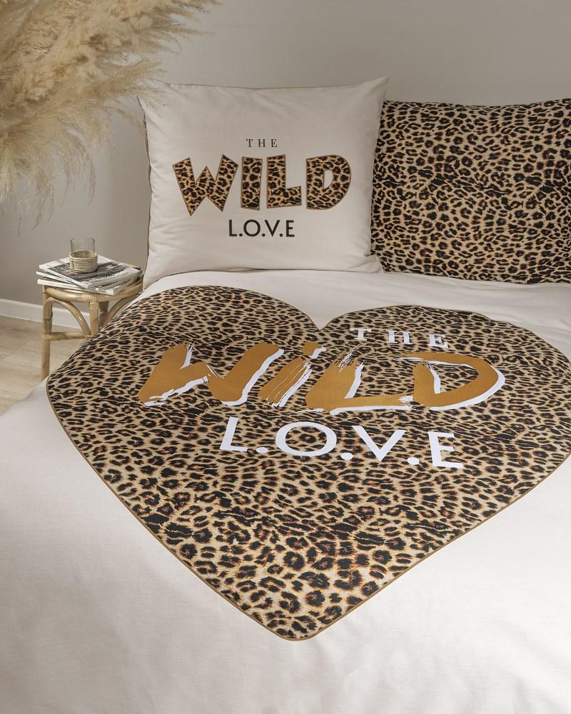 Pościel bawełniana 160x200 Wild love pantera beżowa 4097 A 2 poszewki 70x80 Holland 129 - obrazek 10
