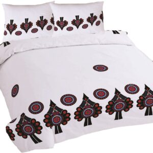 Pościel bawełniana 160x200 parzenica biała kolorowa góralska R21 Ranforce