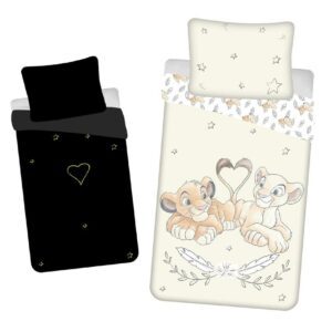 Pościel świecąca w ciemności 140x200 Król Lew bawełniana poszewka 70x90