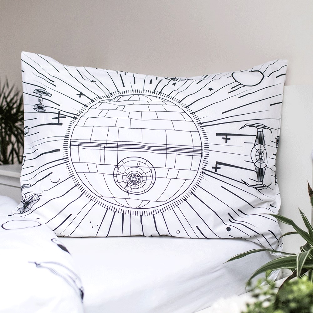 Pościel świecąca w ciemności 140x200 Star Wars Gwiezdne Wojny bawełniana poszewka 70x90 - obrazek 4