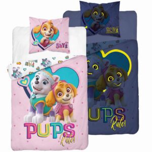 Pościel świecąca w ciemności 160x200 Psi Patrol  Licencyjna