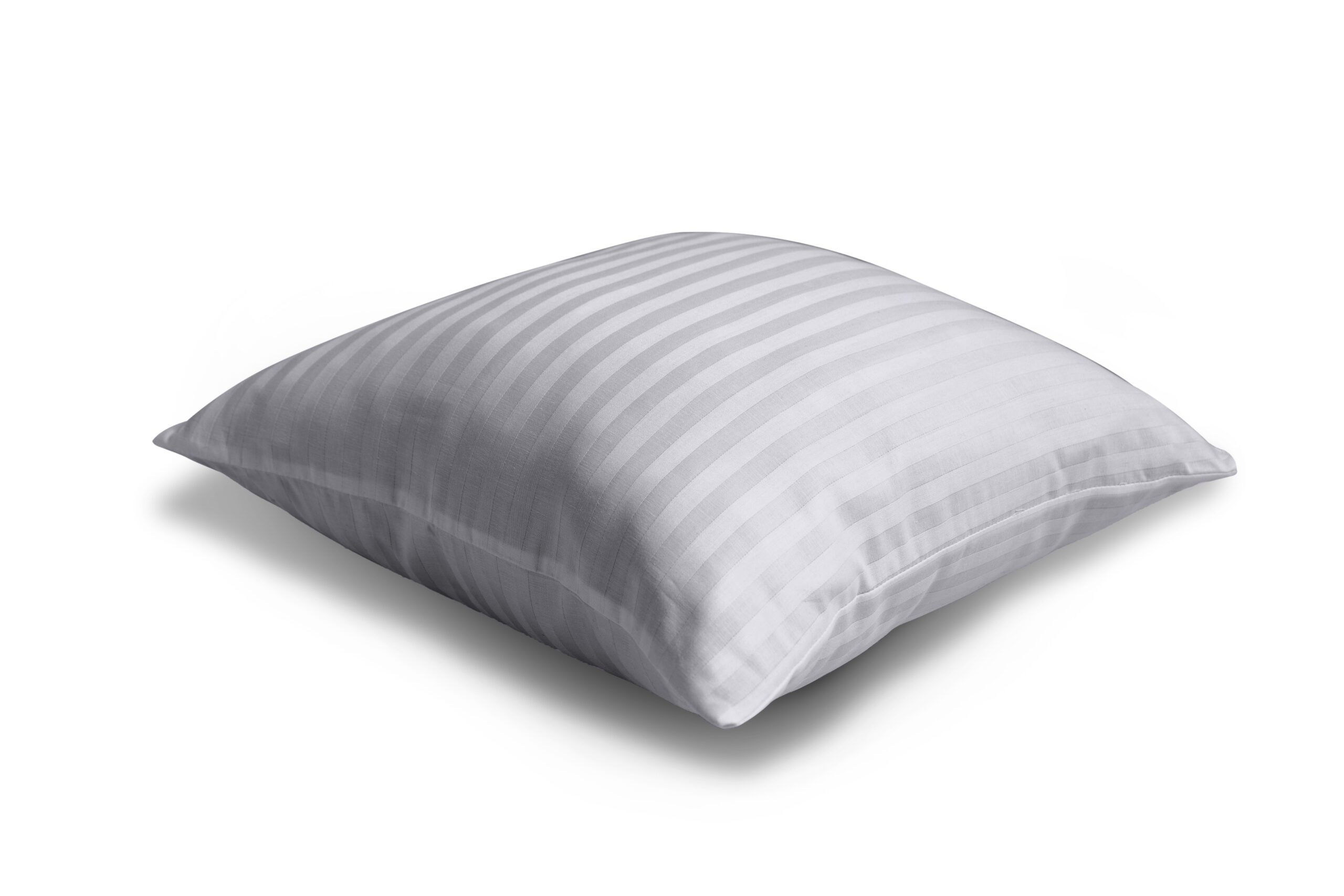 Poszewka adamaszkowa 40x40 szara 42 jednobarwna paski 1cm Matex - obrazek 2