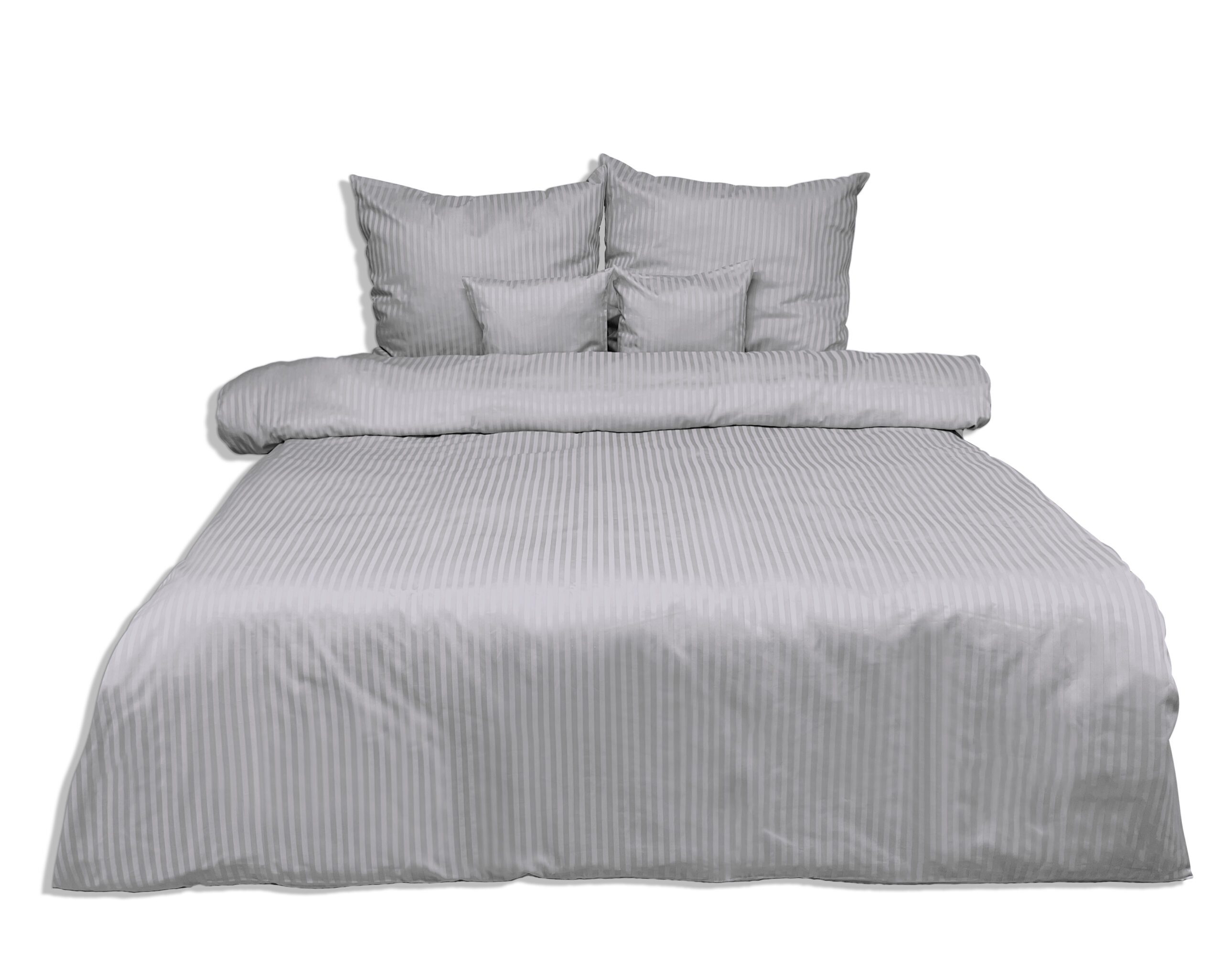 Poszewka adamaszkowa 40x40 szara 42 jednobarwna paski 1cm Matex - obrazek 6