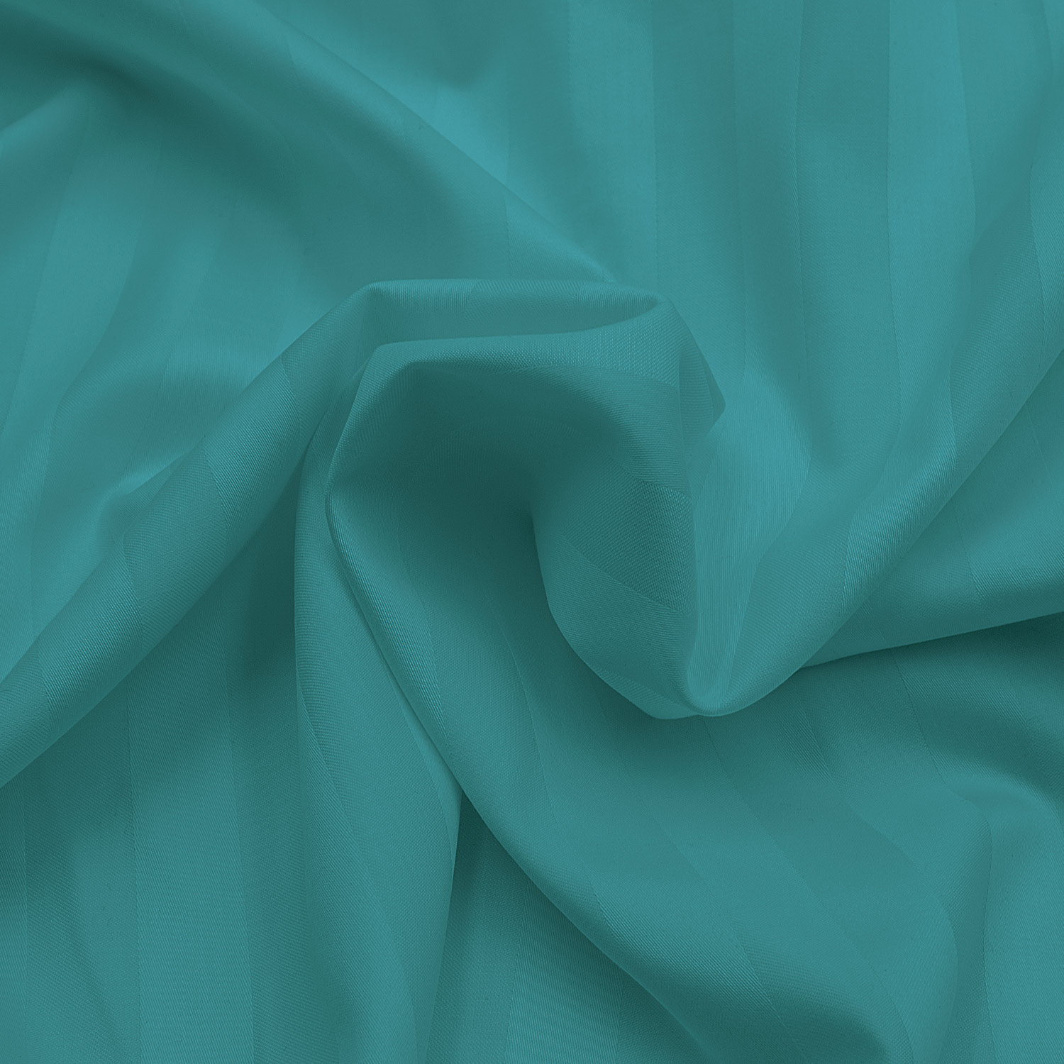 Poszewka bambusowa 50x60 turkusowa paski satyna bawełniana jednobarwna Bamboo 23 - obrazek 4