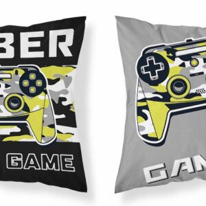 Poszewka dziecięca 40x40 szara czarna gaming MF 24 Kids 114