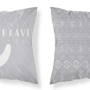 Poszewka bawełniana 40x40 miś szara 3960 B Mayamoo 105