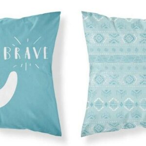 Poszewka bawełniana 40x40 miś turkusowa 3960 A Mayamoo 105