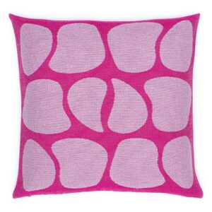 Poszewka bawełnina akrylowa 50x50 2153-3 Kamyczki różowa RAW