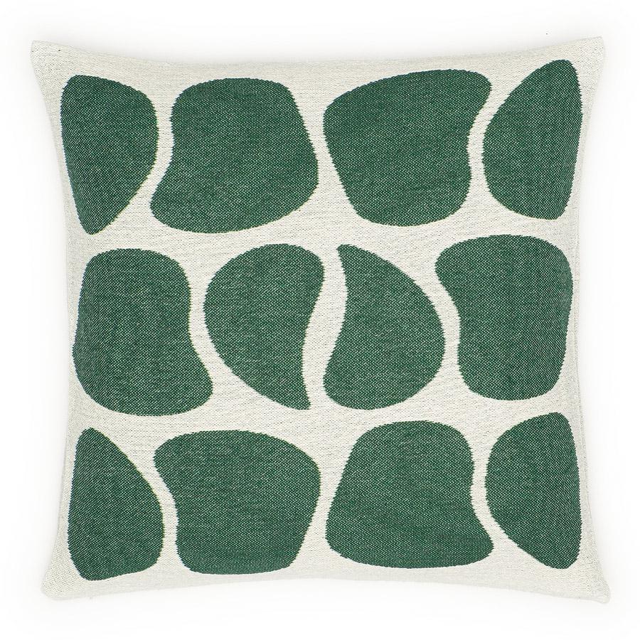 Poszewka bawełnina akrylowa 50x50 2153-4 Kamyczki zielona RAW