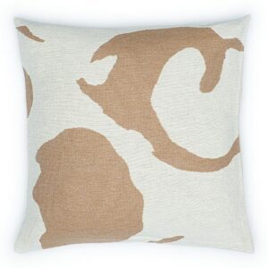 Poszewka bawełnina akrylowa 50x50 2154-1 Kleks beżowa RAW
