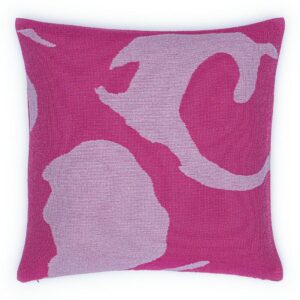 Poszewka bawełnina akrylowa 50x50 2154-2 Kleks różowa RAW