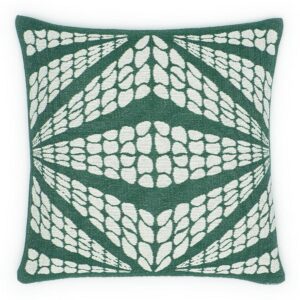 Poszewka bawełnina akrylowa 50x50 2155-2 Geometryczna lilia zielona RAW