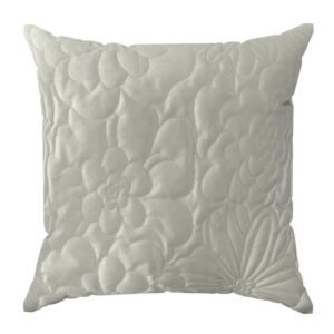 Poszewka dekoracyjna 40x40 Ariel 4 kremowa kwiaty welurowa Eurofirany