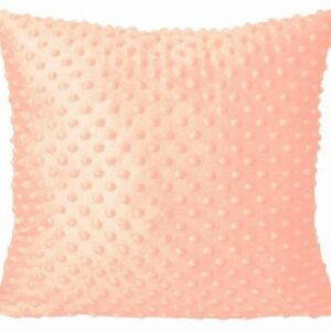 Poszewka dekoracyjna 40x40 Minky brzoskwiniowa 31