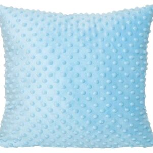 Poszewka dekoracyjna 40x40 Minky niebieska jasna 12