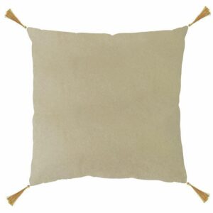 Poszewka dekoracyjna 40x40 Nemo Kenya beżowa welurowa chwosty Domarex