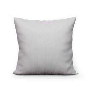 Poszewka dekoracyjna 40x40 szara jasna ze srebrną nicią