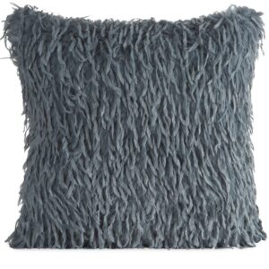 Poszewka dekoracyjna 45x45 Adore granatowa futrzana Eurofirany