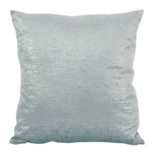 Poszewka dekoracyjna 45x45 Mabel niebieska srebrna welurowa Eurofirany