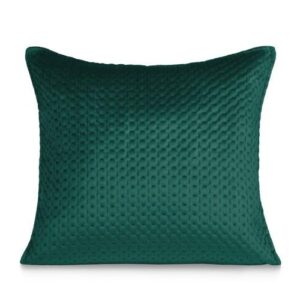 Poszewka dekoracyjna 45x45 Maya zielona butelkowa welurowa I24