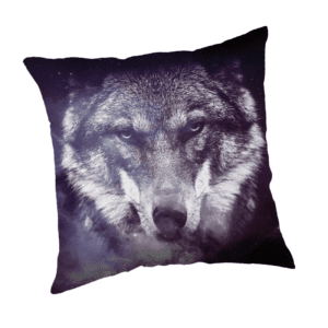 Poszewka dziecięca 45x45 Wilk niebieski JF24