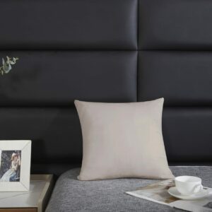 Poszewka satynowa 40x40 beżowa jednobarwna I24