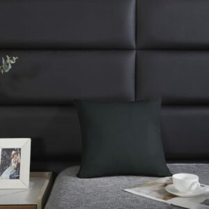 Poszewka satynowa 40x40 czarna jednobarwna I24