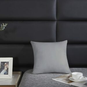 Poszewka satynowa 40x40 grafitowa jednobarwna I24