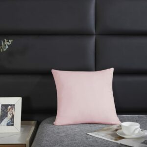 Poszewka satynowa 40x40 pudrowa różowa jednobarwna I24