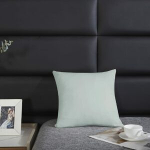 Poszewka satynowa 40x40 szałwiowa jednobarwna I24
