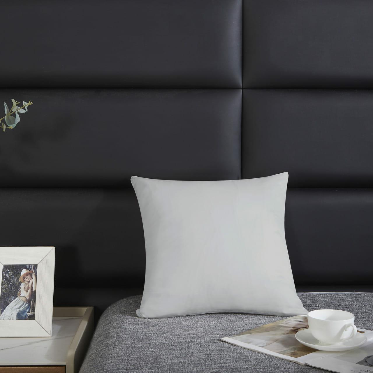 Poszewka satynowa 40x40 szara jednobarwna I24