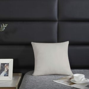 Poszewka satynowa 40x40 taupe beżowa jednobarwna I24