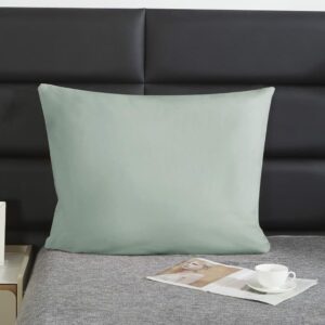 Poszewka satynowa 70x80 szałwiowa jednobarwna I24