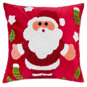 Poszewka świąteczna 45x45 Mikołaj czerwona BN23