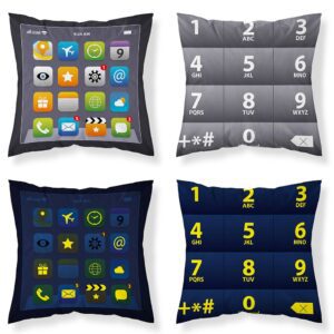 Poszewka świecąca w ciemności 40x40 telefon iPhone PF 10 fluorescencyjna