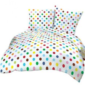 Poszewka z kory 40x40 biała kolorowa grochy 030A KK053 Kora 23