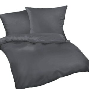 Poszewka z kory 40x40 grafitowa 37 jednobarwna 100% bawełna guziki