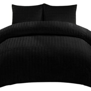 Poszewka z kory 70x80 czarna jednobarwna 100% bawełna guziki