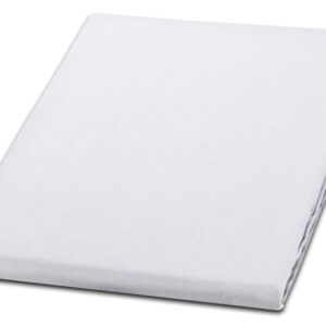 Prześcieradło bawełniane 200x220 Noris białe jednobarwne