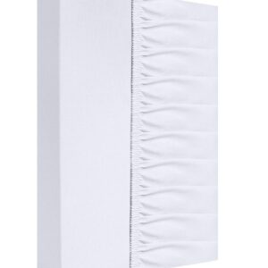 Prześcieradło bawełniane z gumką 220x200 białe na materac o wysokości do 25 cm